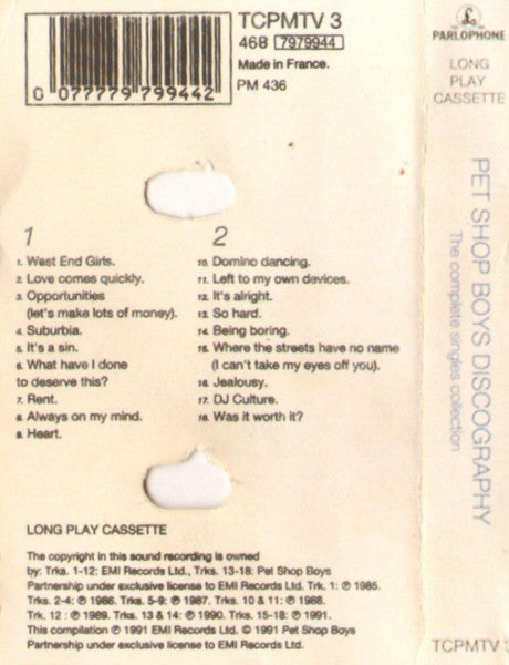 Pet Shop Boys -Discography (The Complete Singles Collection)