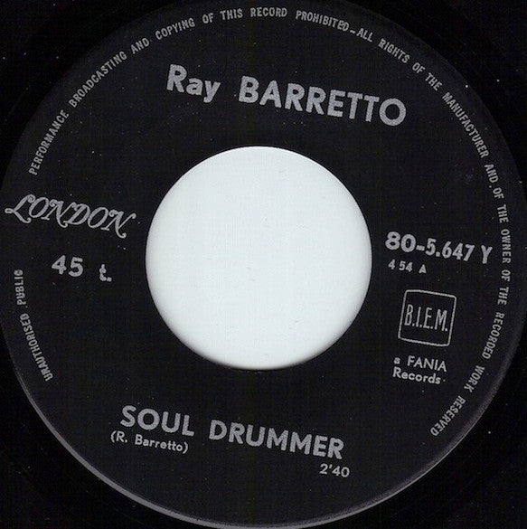 Ray Barretto -Soul Drummers / Mercy, Mercy Baby