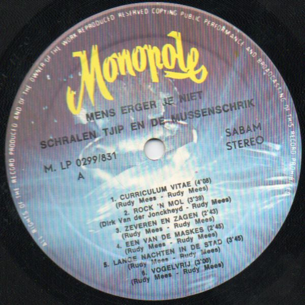 Schralen Tsjip En De Mussenschrik - Mens Erger Je Niet