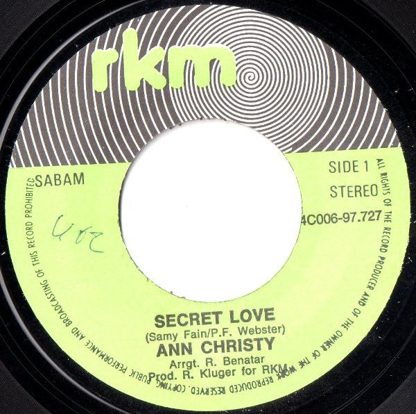 Ann Christy -Secret Love / Angel Eyes