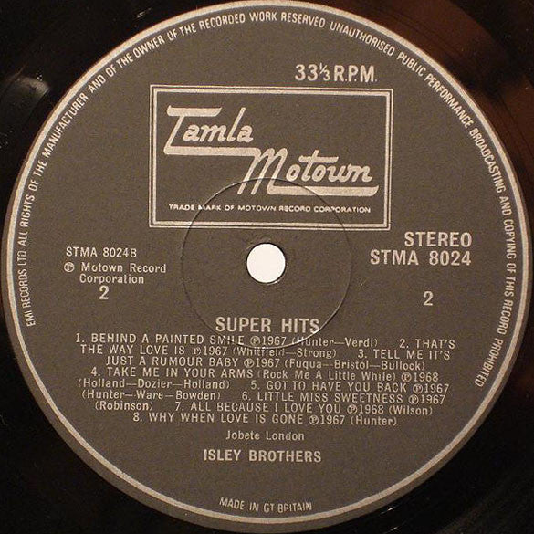 Isley Brothers* -Super Hits