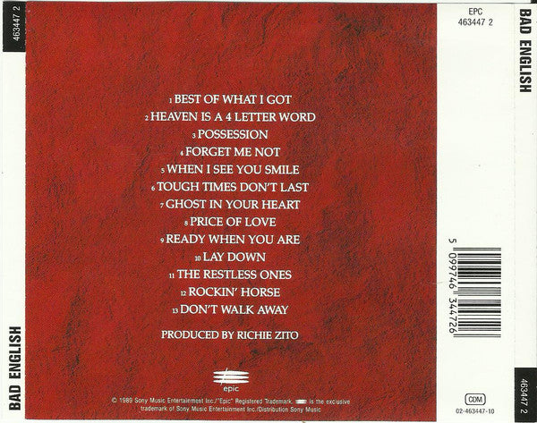 Bad English -Bad English