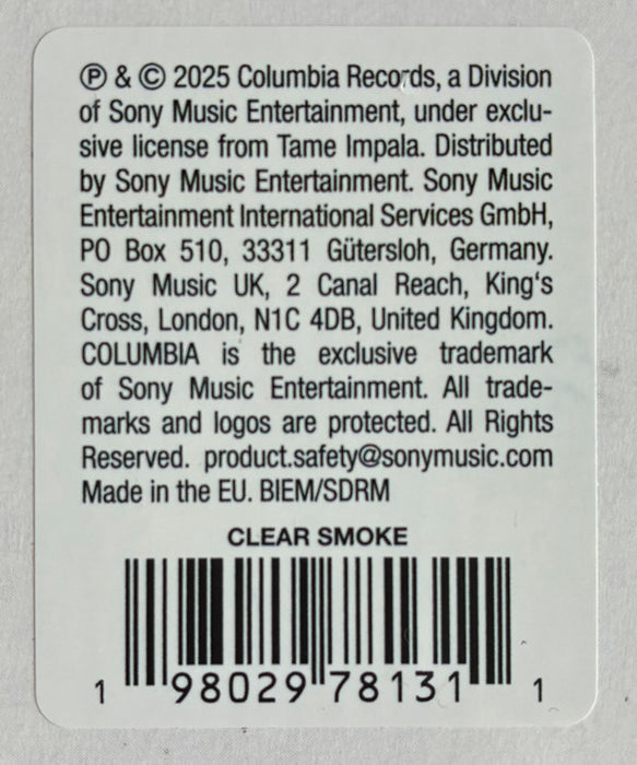 Tame Impala -Deadbeat