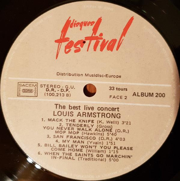 Louis Armstrong -The Two Greatest Concerts