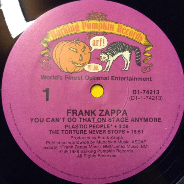Zappa* - You Can't Do That On Stage Anymore (Sampler)