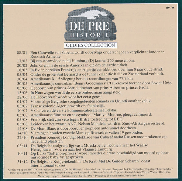 Various -De Pre Historie 200 Original Hits 1960-1969