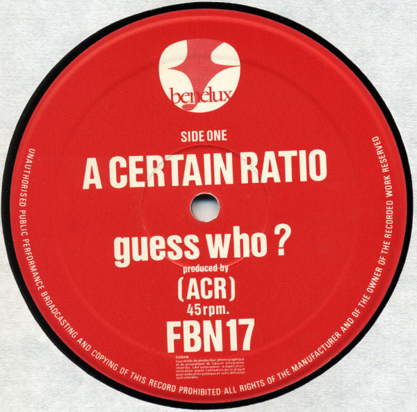 A Certain Ratio -Guess Who?