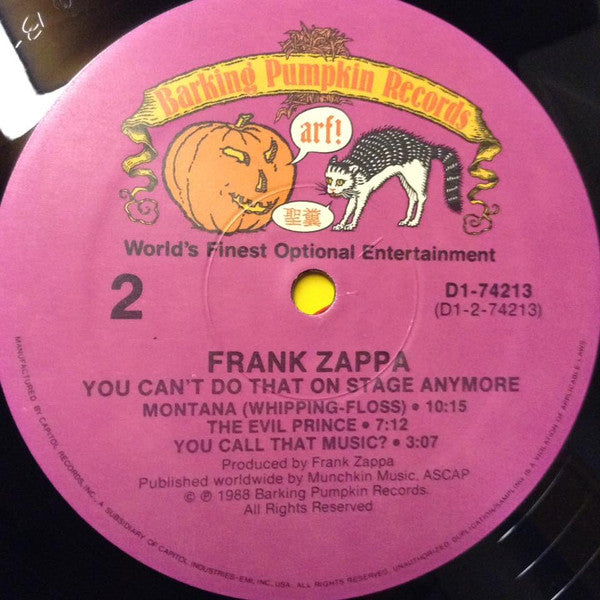 Zappa* - You Can't Do That On Stage Anymore (Sampler)