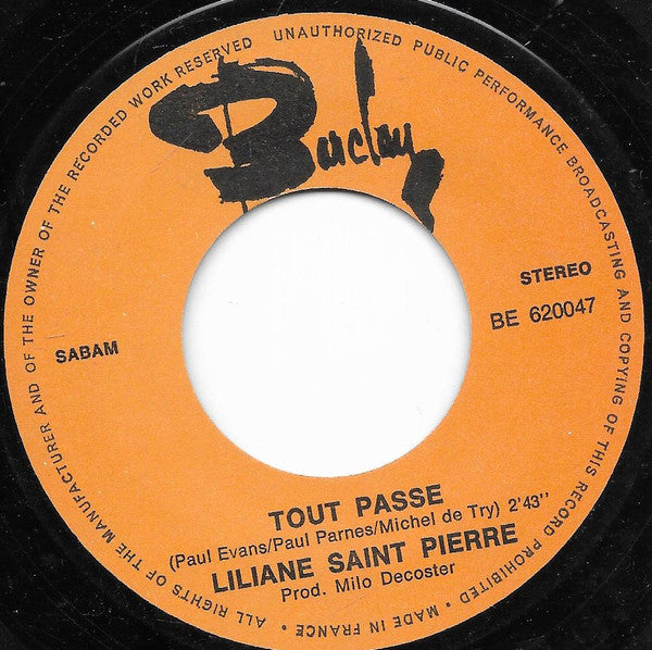 Liliane Saint-Pierre -Feu De Paille, Feu De Joie