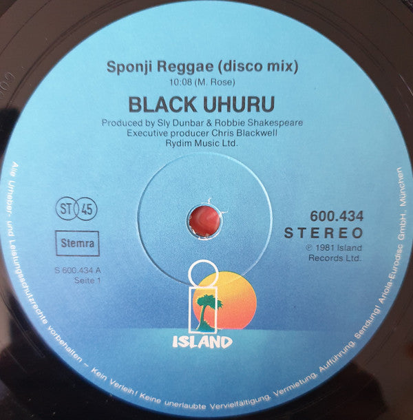 Black Uhuru -Sponji Reggae