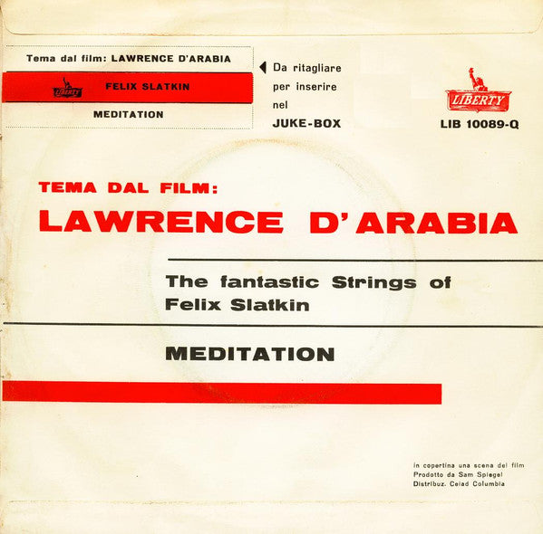 The Fantastic Strings Of Felix Slatkin -Tema Dal Film Lawrence D'Arabia