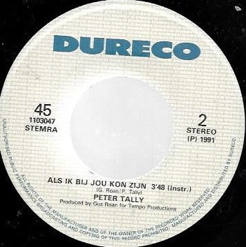 Peter Tally - Als Ik Bij Jou Kon Zijn