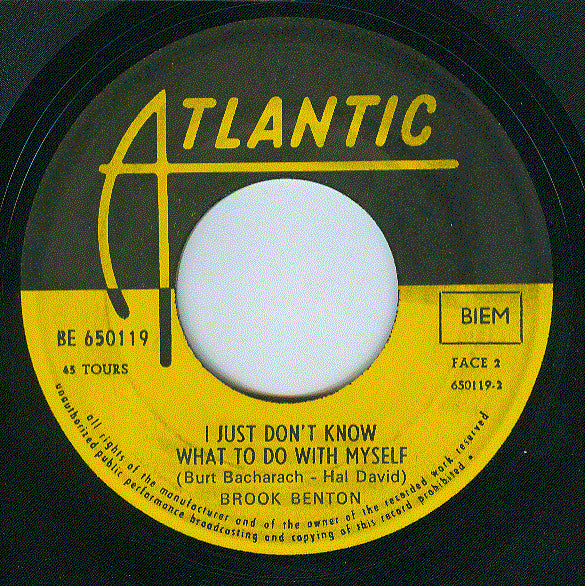 Brook Benton -Do your own thing / I Just Don't Know What To Do With Myself