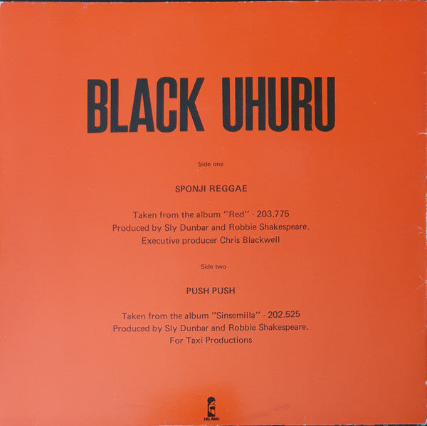Black Uhuru -Sponji Reggae