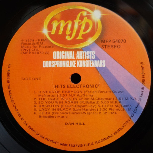 Dan Hill (2) -Hits Electronic