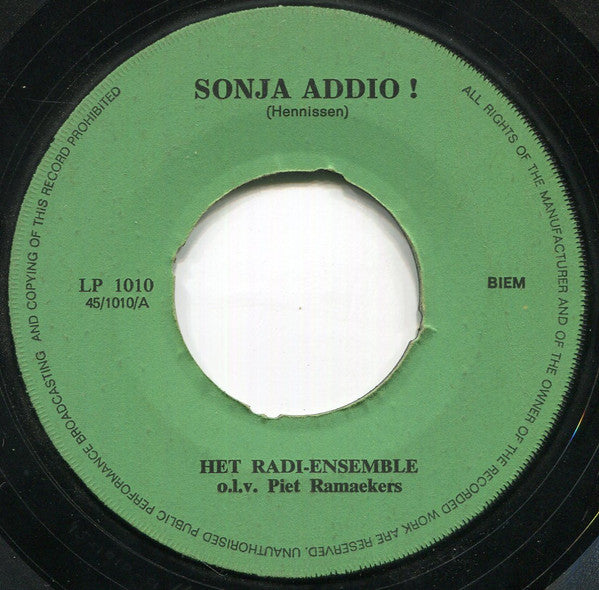 Het Radi-Ensemble -Sonja Addio! / Radi-Fox