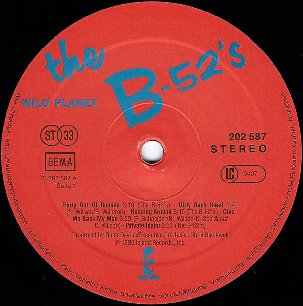 The B-52's -Wild Planet