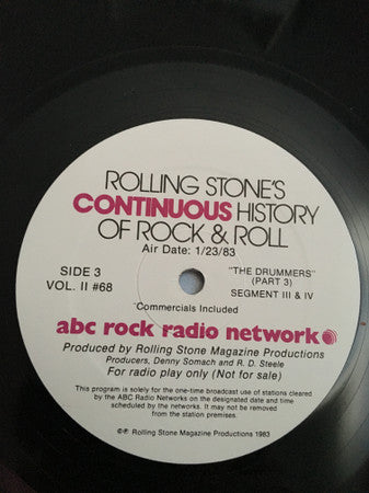 Various -Rolling Stone’s Continuous History Of Rock & Roll (The Drummers - Part 3)