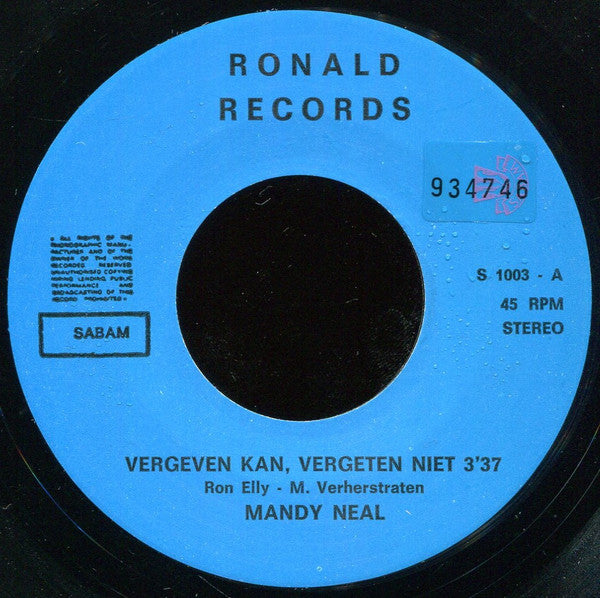 Mandy Neal -Vergeven Kan, Vergeten Niet