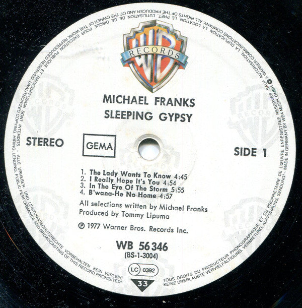 Michael Franks -Sleeping Gypsy