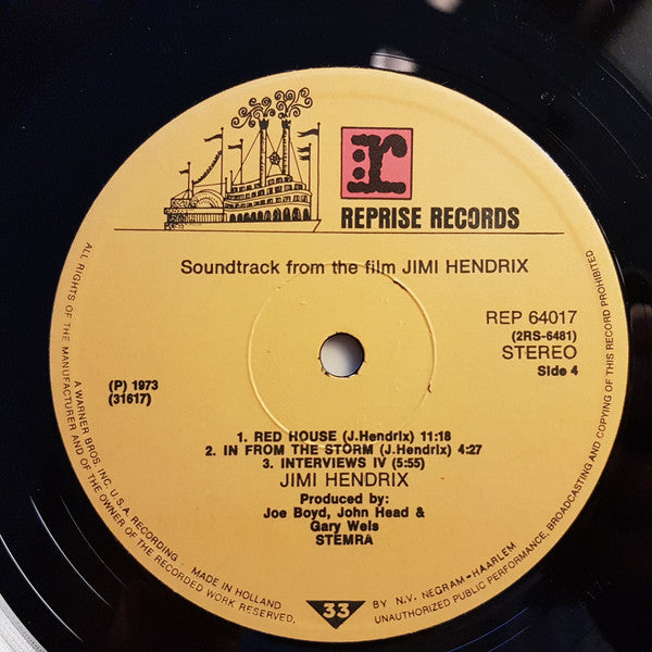 Jimi Hendrix - Sound Track Recordings From The Film "Jimi Hendrix"