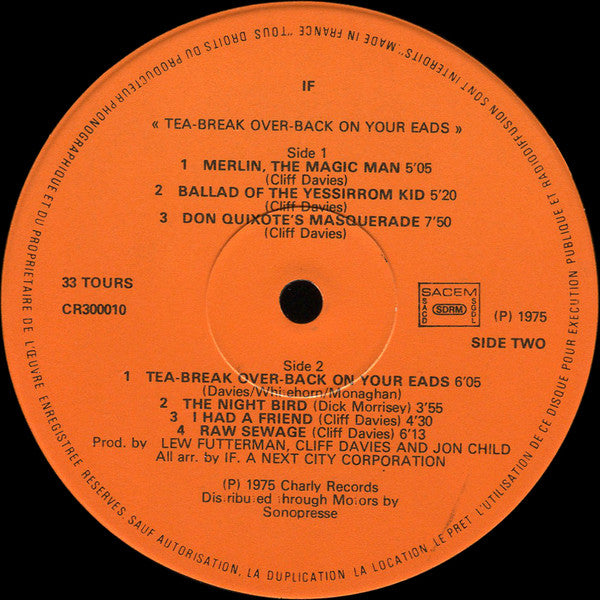 IF (6) -Tea-Break Over-Back On Your 'Eads!