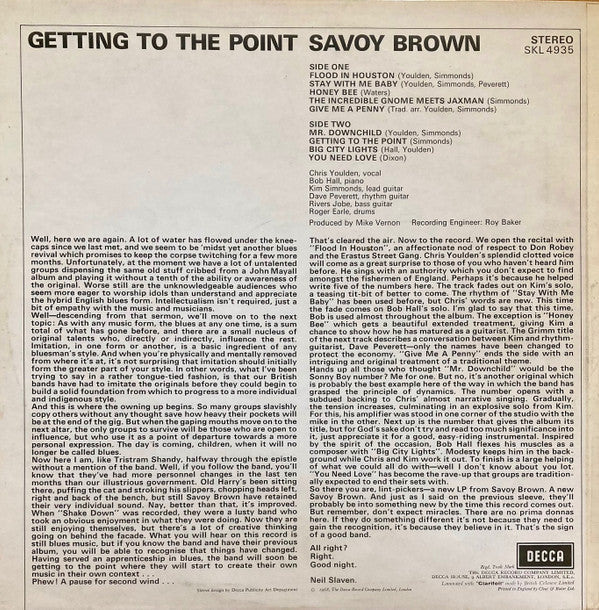 Savoy Brown -Getting To The Point