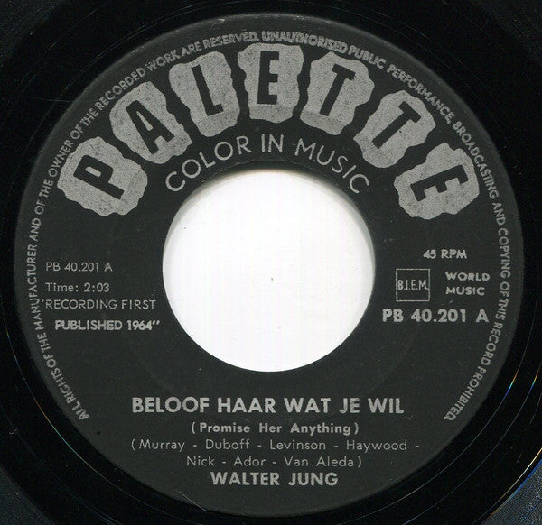 Walter Jung (3) -Beloof Haar Wat Je Wil / Zorgen