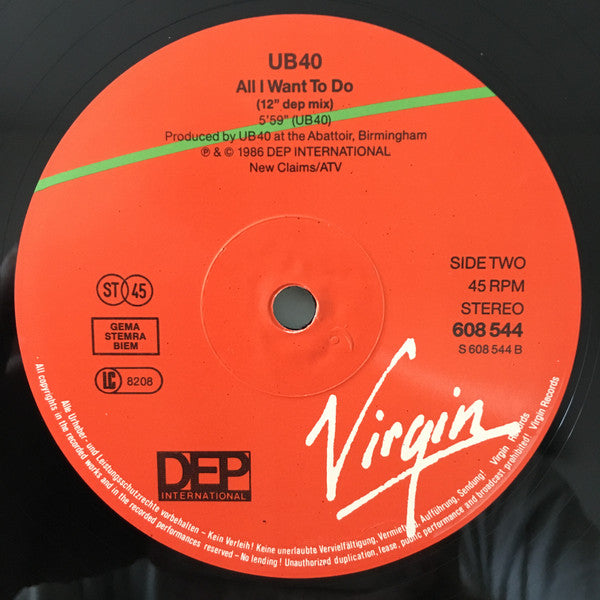 UB40 -All I Want To Do