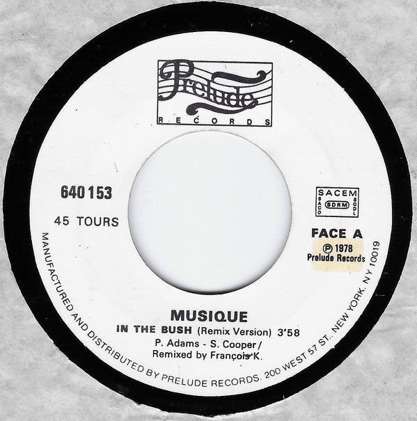 Musique -In The Bush (Remix Version)
