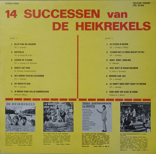 De Heikrekels - 14 Successen Van De Heikrekels