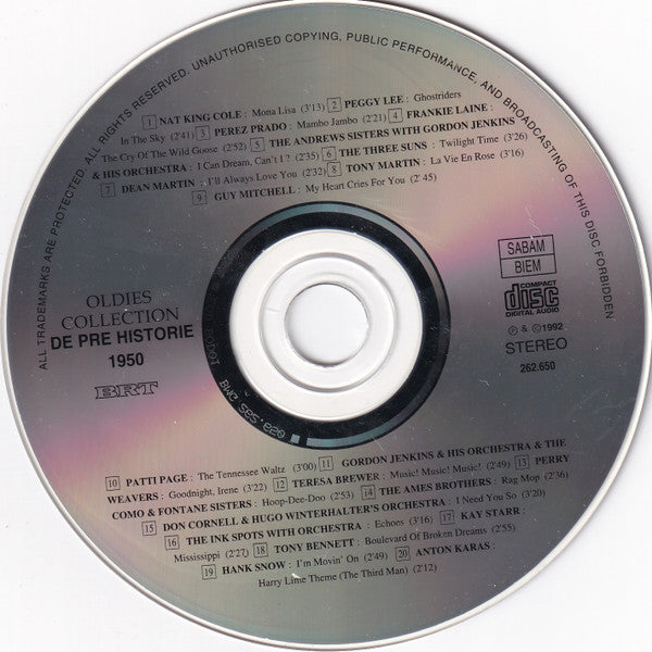 Various -De Pre Historie 200 Original Hits 1950-1959
