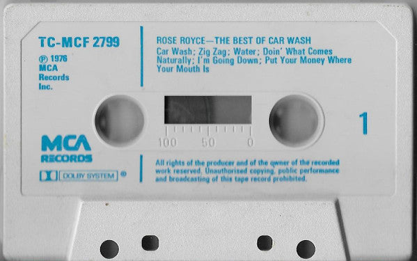 Rose Royce -Best Of Car Wash (Original Motion Picture Soundtrack)