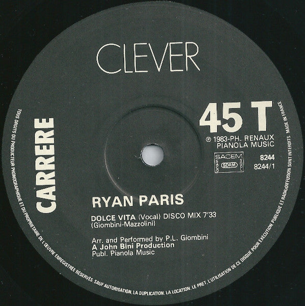 Ryan Paris -Dolce Vita