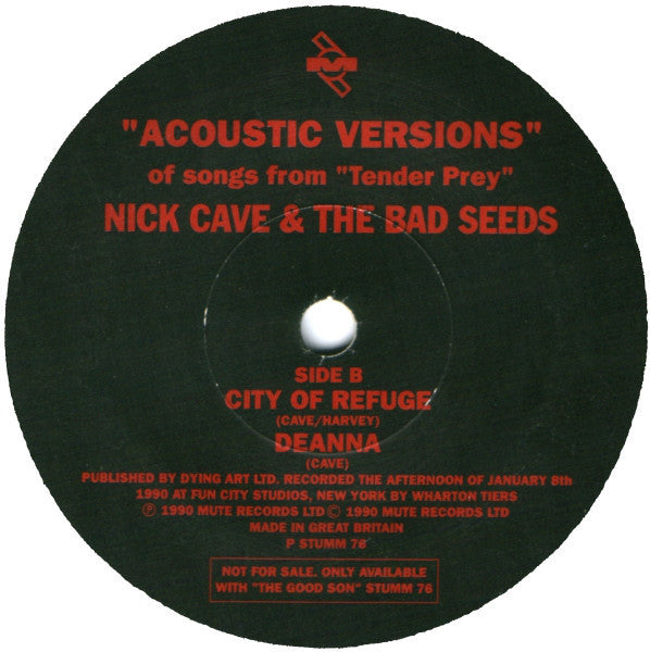 Nick Cave & The Bad Seeds -"Acoustic Versions" Of Songs From "Tender Prey"