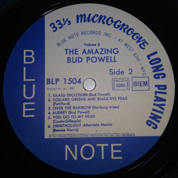 Bud Powell - The Amazing Bud Powell, Volume 2