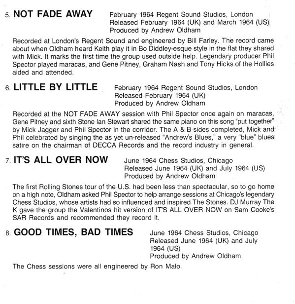 The Rolling Stones -Singles Collection ✱ The London Years