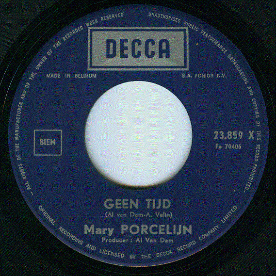 Mary Porcelijn -Geen Tijd