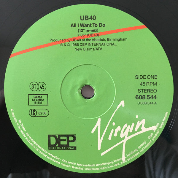 UB40 -All I Want To Do