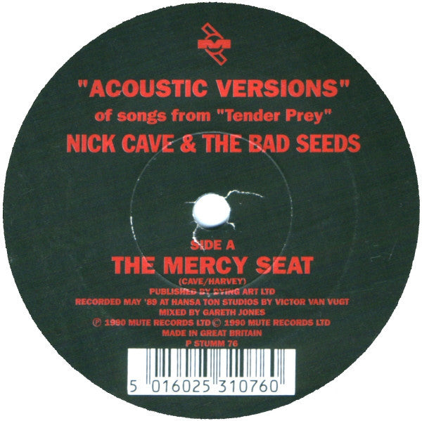 Nick Cave & The Bad Seeds -"Acoustic Versions" Of Songs From "Tender Prey"