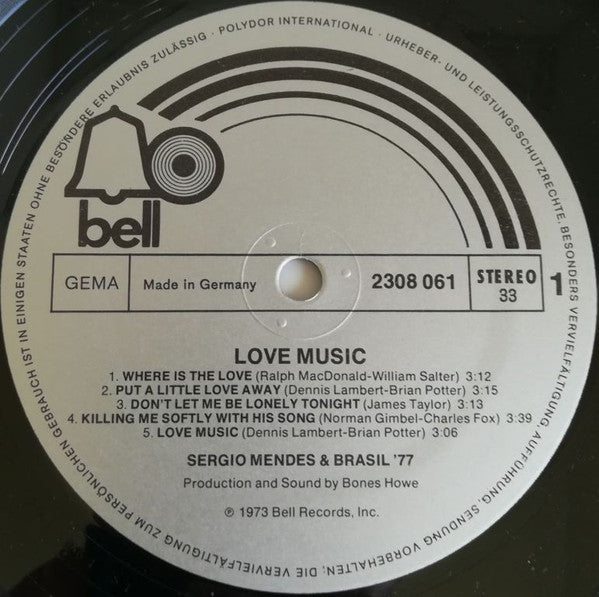 Sergio Mendes &amp; Brasil '77* - Love Music