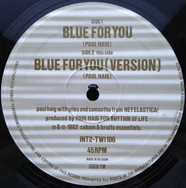 Paul Haig - Blue For You