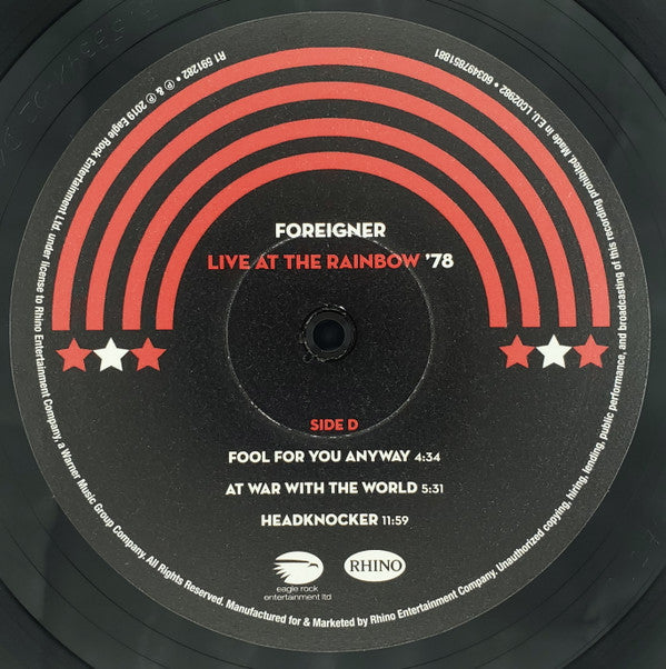 Foreigner -Live At The Rainbow '78