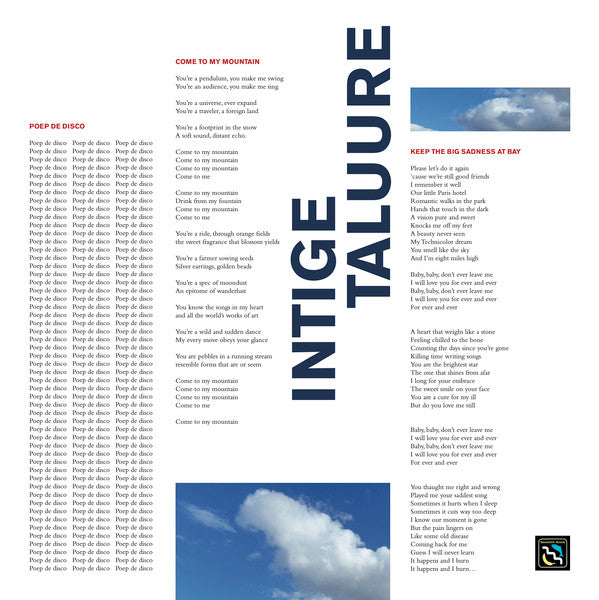 Intige Taluure - Poep De Disco