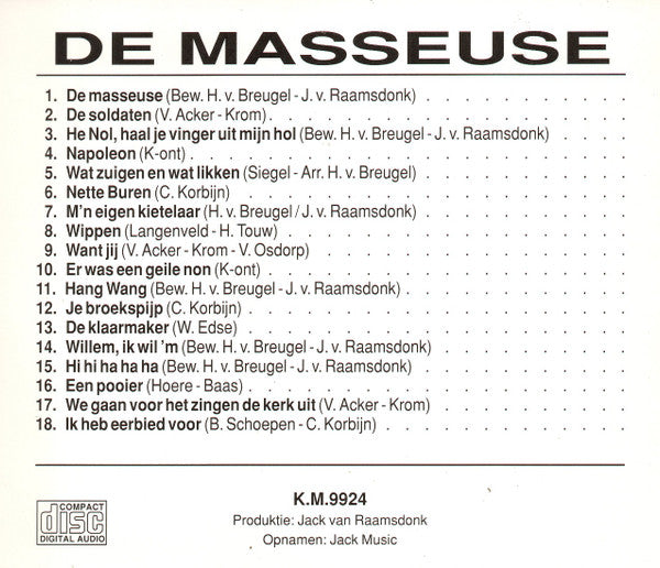 Various -De Masseuse - 18 Pikante Liedjes Deel 4