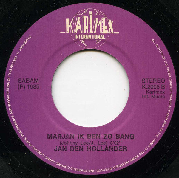 Jan Den Hollander - Madam Pouett Pouett / Marjan 'k Ben Zo Bang