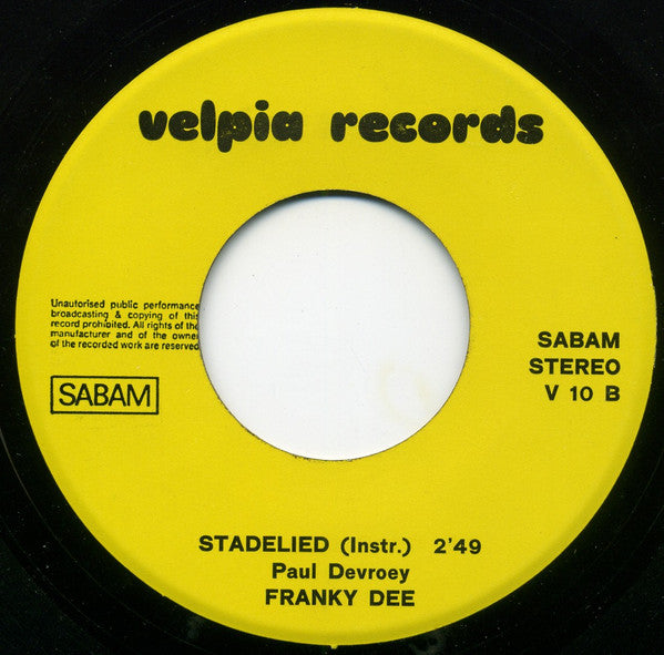 Franky Dee -Het Stadelied