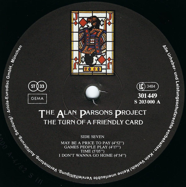 The Alan Parsons Project -I Robot / Pyramid / Eve / The Turn Of A Friendly Card