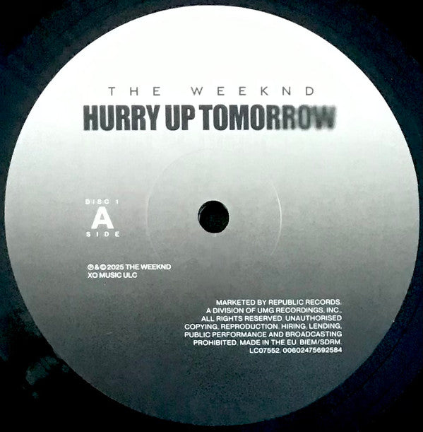 The Weeknd -Hurry Up Tomorrow