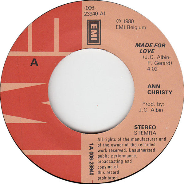 Ann Christy -Made For Love